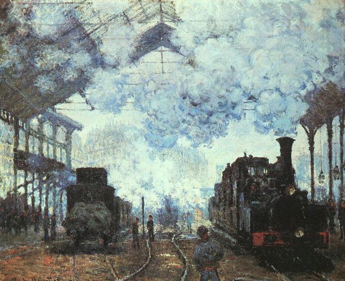Arrival at St Lazare Station, Claude Monet